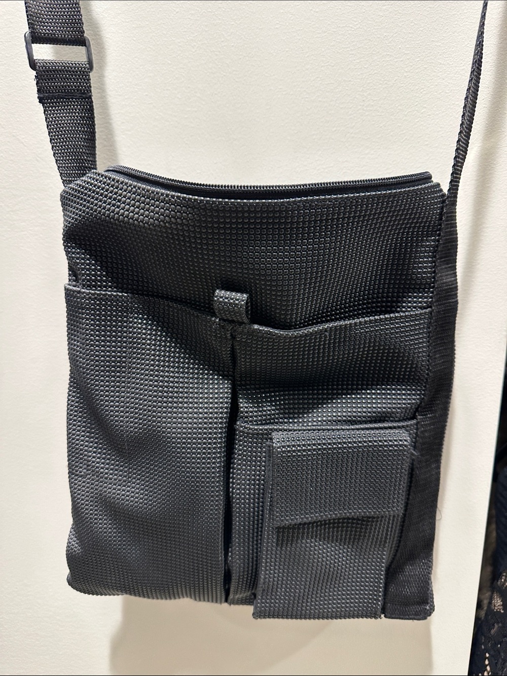 Men's Black Crossbody Utility Bag - Compact Everyday Carry